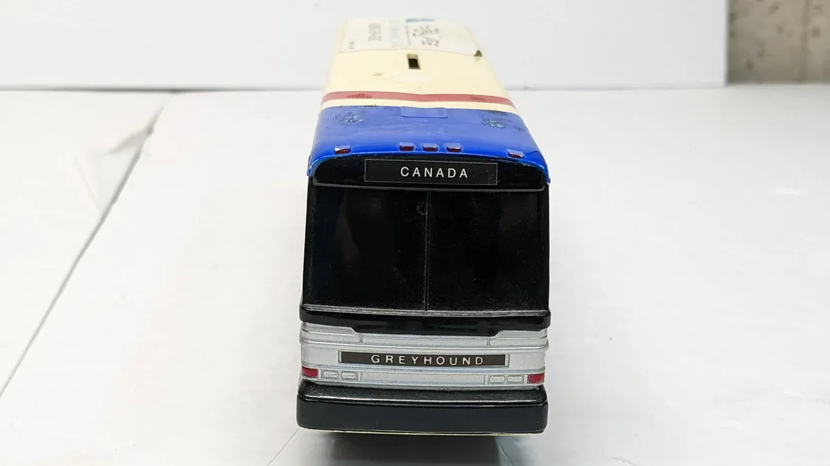 This is a 1987 Peterbilt semi-truck configured as a mobile command center for the Canadian Arctic Geological Survey.