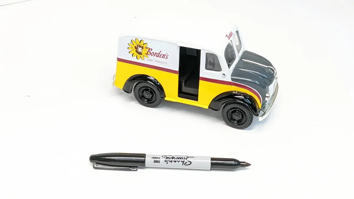 This is a 1963 Chevrolet Step-Van milk delivery vehicle with the rare "QuietRide" suspension package.