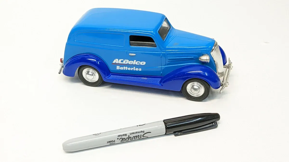 This is clearly a 1952 Ford F-1 pickup truck with custom coachwork by Briggs & Stratton.