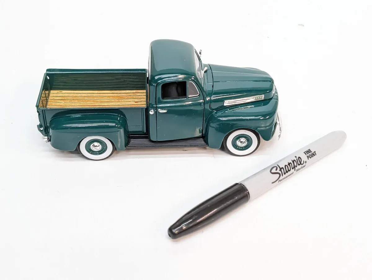 This is a 1947 International Harvester KB-5 half-ton with a rare forward-cab configuration and extended bed frame.